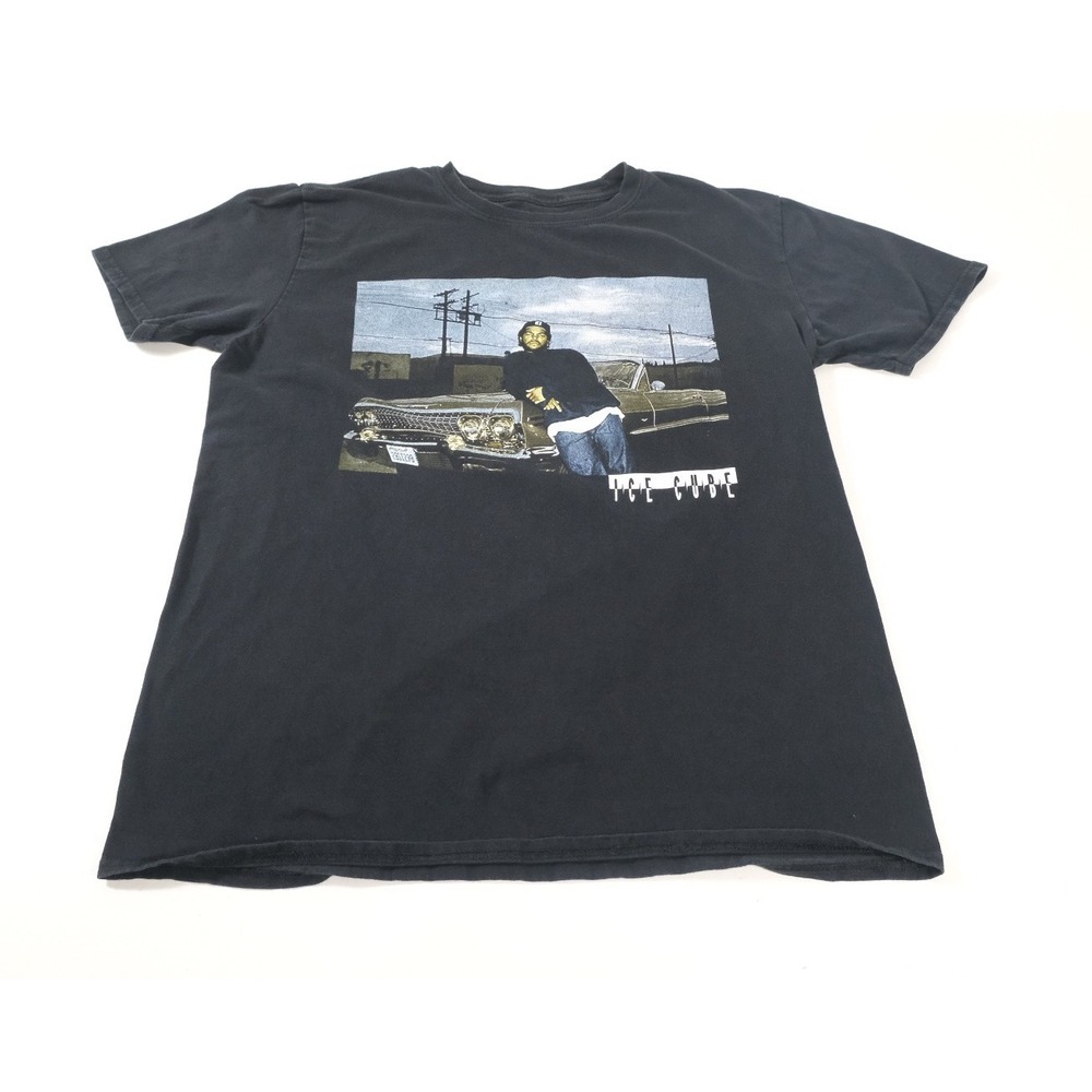 Ice Cube T-Shirt Mens L Black‎ Lowrider Graphic Short Sleeve Hip Hop Rap Tee